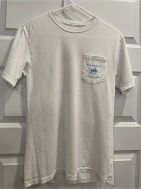 Southern Tide White Tee with Tennessee Flags